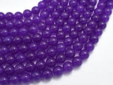 Jade - Purple, 8mm (8.4mm) Round-Gems: Round & Faceted-BeadBeyond