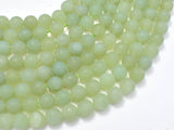 Matte New Jade Beads, 8mm (8.7mm) Round-Gems: Round & Faceted-BeadBeyond