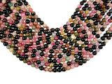 Watermelon Tourmaline Beads, 6mm Round Beads-Gems: Round & Faceted-BeadBeyond