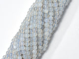 Blue Chalcedony, Blue Lace Agate, 4mm (4.6mm) Round Beads-BeadBeyond