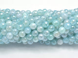 Mystic Coated Agate-Light Blue, 6mm Faceted Round-Agate: Round & Faceted-BeadBeyond