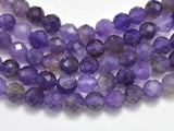 Amethyst, 5mm Micro Faceted Round-Gems: Round & Faceted-BeadBeyond