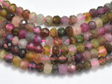 Watermelon Tourmaline Beads, 2x3mm Micro Faceted Rondelle-Gems:Assorted Shape-BeadBeyond