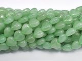 Green Aventurine 10mm Heart Beads, 15.5 Inch-BeadBeyond