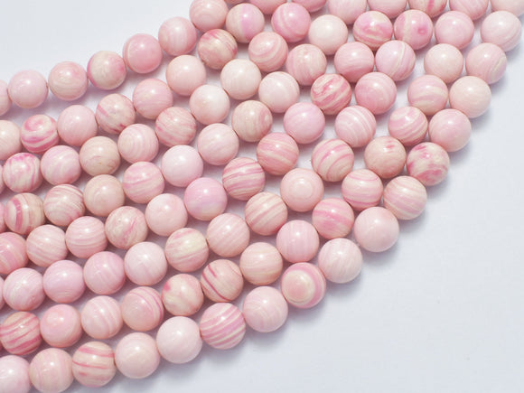 Pink Queen Conch Shell 8mm Round-BeadBeyond