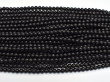 Genuine Shungite Beads, 4mm (4.4mm), Round-BeadBeyond