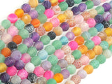 Frosted Matte Agate - Multi Color, 6mm Round Beads-Gems: Round & Faceted-BeadBeyond