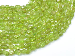 Peridot Beads, Approx. 5x6mm Nugget Beads, 15.5 Inch-Gems: Nugget,Chips,Drop-BeadBeyond