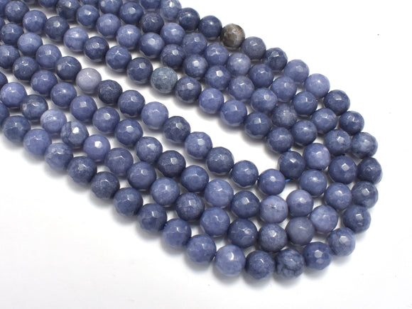 Jade Beads-Gray, 6mm Faceted Round-Gems: Round & Faceted-BeadBeyond