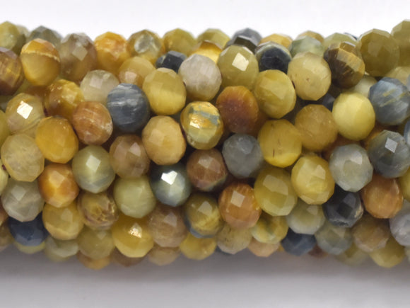 Tiger Eye Beads, 3.4x4.3mm Micro Faceted Rondelle-Gems:Assorted Shape-BeadBeyond