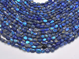 Mystic Coated Natural Lapis Lazuli, AB Coated, 6x8mm Nugget-Gems: Nugget,Chips,Drop-BeadBeyond