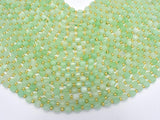 Green Quartz Beads, 6mm Faceted Prism Double Point Cut-Gems: Round & Faceted-BeadBeyond