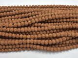 Rudraksha Beads, 4.5x5.5mm Rondelle Beads-Wood-BeadBeyond
