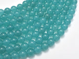 Jade Beads, Teal, 8mm Round Beads-Gems: Round & Faceted-BeadBeyond