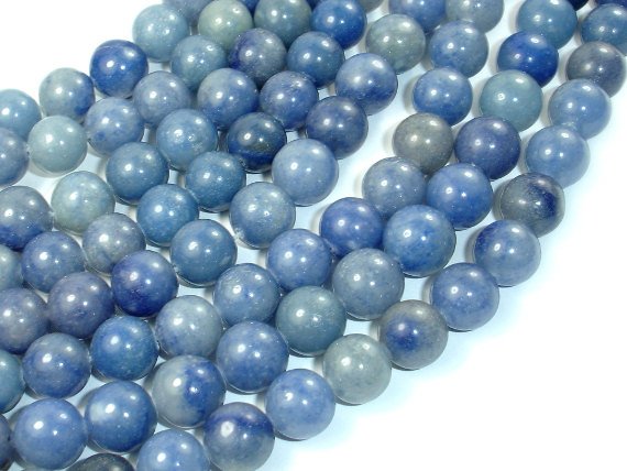 Blue Aventurine, 10mm Round Beads-BeadBeyond