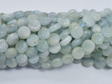 Aquamarine 8.5-9.5mm Coin Beads-BeadBeyond