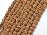 Rudraksha Beads, Approx 7x8mm Rondelle Beads, 29-31 Inch-Wood-BeadBeyond