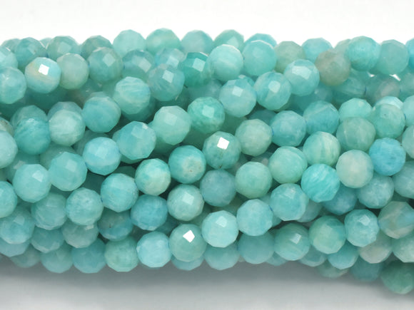 Amazonite Beads, 3.5mm Micro Faceted Round-Gems: Round & Faceted-BeadBeyond