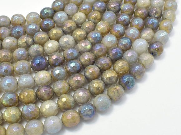 Mystic Coated Labradorite Beads, 8mm (7.8mm) Faceted Round-Gems: Round & Faceted-BeadBeyond