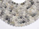 Gray Quartz Beads, Round, 8mm-BeadBeyond