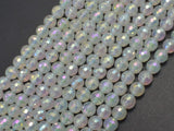 Mystic Coated Agate-White, 6mm Faceted Round-Agate: Round & Faceted-BeadBeyond