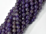 Amethyst Beads, 6mm(6.6mm) Round-Gems: Round & Faceted-BeadBeyond