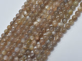 Gray Moonstone Beads, 6mm, Round Beads-BeadBeyond