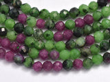Ruby Zoisite 3mm Micro Faceted Round-BeadBeyond