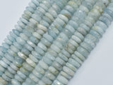 Aquamarine 3.5x8.5mm Faceted Rondelle-BeadBeyond