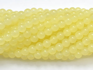 Jade - Lemon, 6mm (6.3mm) Round-Gems: Round & Faceted-BeadBeyond