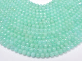 Jade Beads, Light Green, 6mm Faceted Round-Gems: Round & Faceted-BeadBeyond