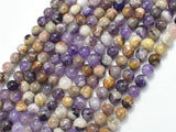 Chevron Amethyst Beads, 6mm Round-Gems: Round & Faceted-BeadBeyond