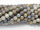 Mystic Coated Labradorite Beads, 8mm (7.8mm) Faceted Round-Gems: Round & Faceted-BeadBeyond