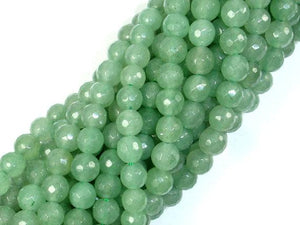 Green Aventurine, 6mm Faceted Round Beads-Gems: Round & Faceted-BeadBeyond