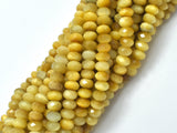 Golden Tiger Eye Beads, 4x6mm Faceted Rondelle-Gems:Assorted Shape-BeadBeyond