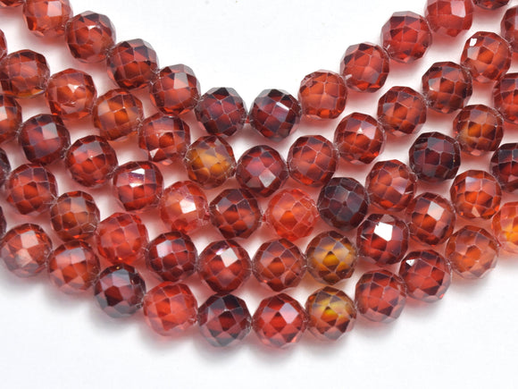 Cubic Zirconia - Orange, CZ beads, 4mm, Faceted-BeadBeyond