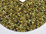 Green Garnet Beads, 6mm (6.5mm) Round Beads-BeadBeyond