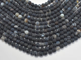 Matte Banded Agate Beads, 6mm Round Beads-Agate: Round & Faceted-BeadBeyond