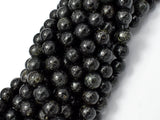 Biotite Beads, 8mm (8.4mm) Round Beads-Gems: Round & Faceted-BeadBeyond