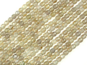 Gray Agate Beads, 4mm Faceted Round-Agate: Round & Faceted-BeadBeyond