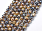 Mystic Coated Tiger Eye Beads, 8mm Faceted, AB Coated-Gems: Round & Faceted-BeadBeyond