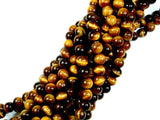 Tiger Eye, Round, 6mm-BeadBeyond