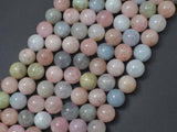 Beryl Beads, Aquamarine, Morganite, Heliodor, 10mm, Round-Gems: Round & Faceted-BeadBeyond