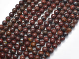 Red Tiger Iron Beads, 6mm Round Beads-BeadBeyond