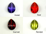 CZ beads, 12x18mm Faceted Wedged Drop-Cubic Zirconia-BeadBeyond