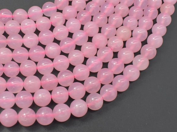 Rose Quartz Beads, 8mm (8.4mm) Round Beads-Gems: Round & Faceted-BeadBeyond