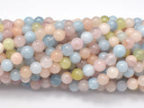 Beryl Beads, Aquamarine, Morganite, Heliodor, 6mm, Round-Gems: Round & Faceted-BeadBeyond