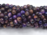 Tiger Eye - Purple, 8mm, Round-BeadBeyond