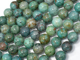 Chrysocolla-Natural , 10mm Round Beads-Gems: Round & Faceted-BeadBeyond