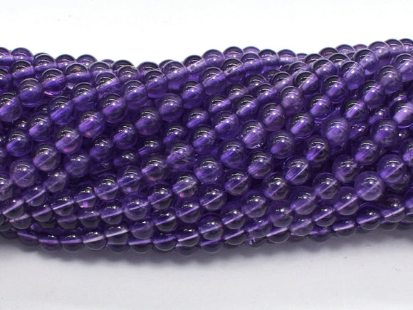 Amethyst Beads, 4mm (4.4mm), Round-BeadBeyond